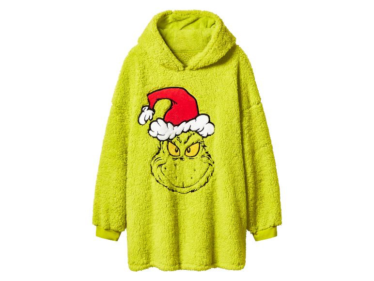 Pluche oversized kersthoodie The Grinch