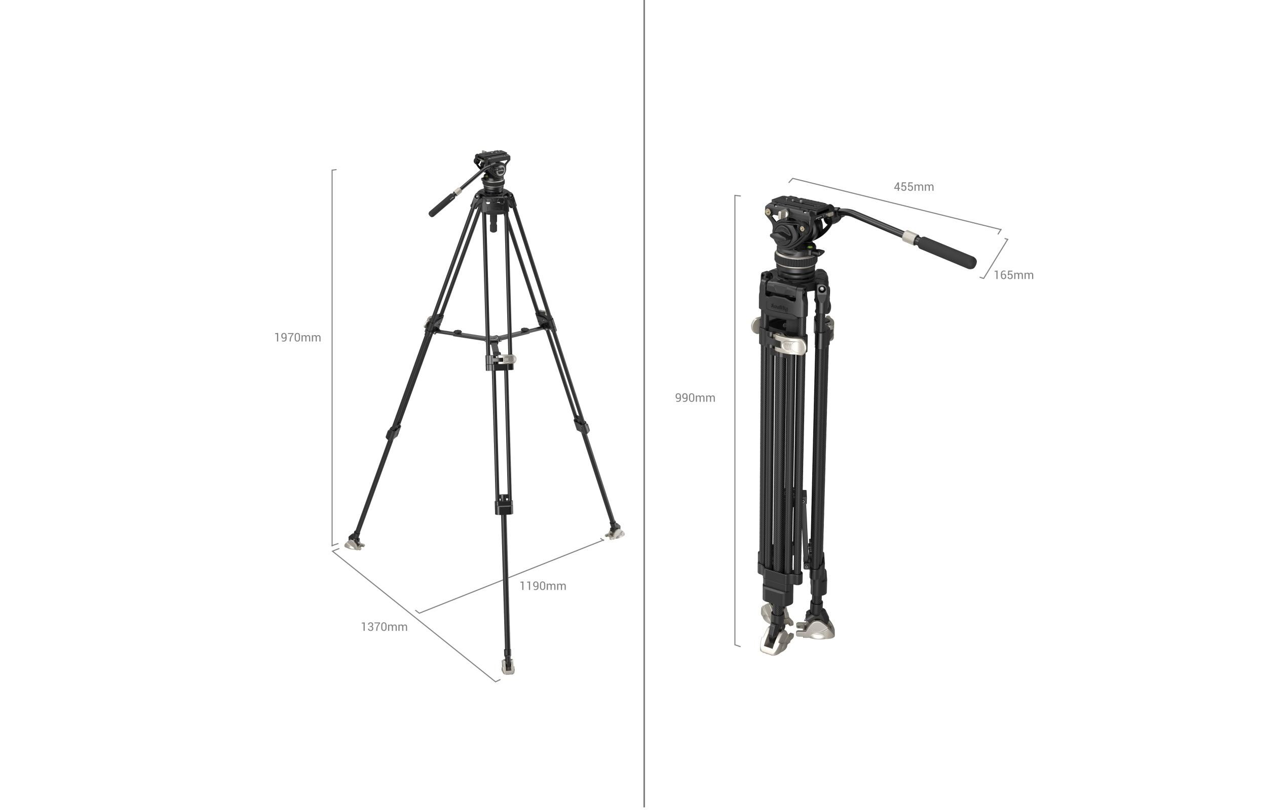 Stativ FreeBlazer Kit<br>Hochbelastbares Carbonfaser-Stativ mit professionellem Fluidkopf