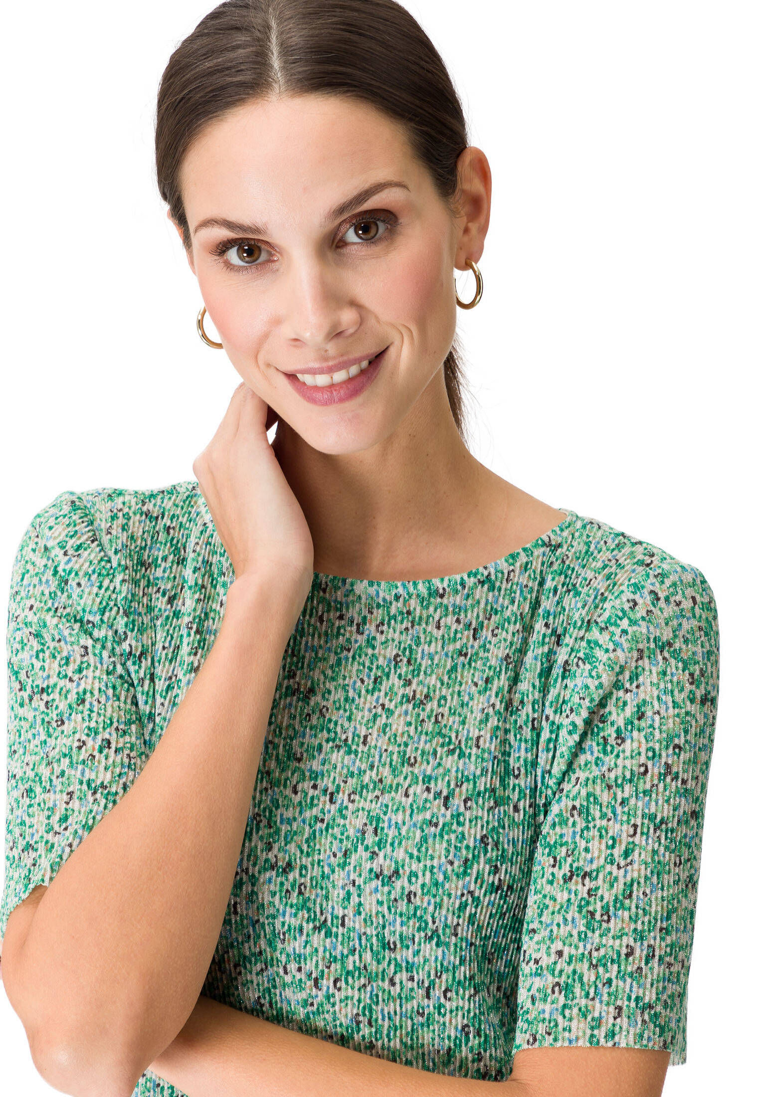 zero| Damen Shirt mit Blumenprint