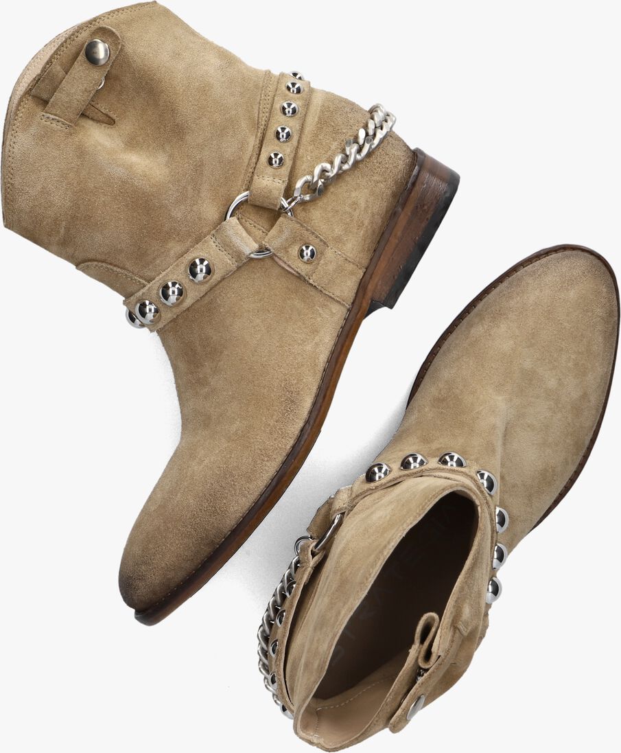 ELENA IACHI beige elena iachi biker boots a5682