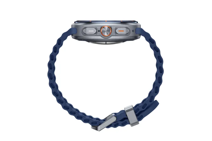 Samsung | Galaxy Watch Ultra (2025) - Titanium Blue (Navy Blue strap)