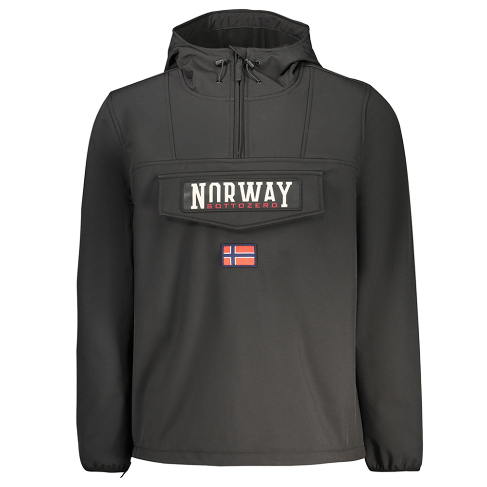 Men's Black Hooded Jacket