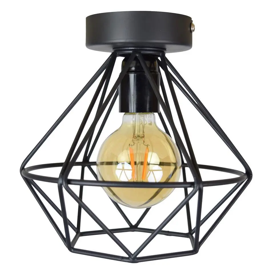 Urban Interiors plafondlamp Wire - 1 lichts - 22 x19 cm - zwart