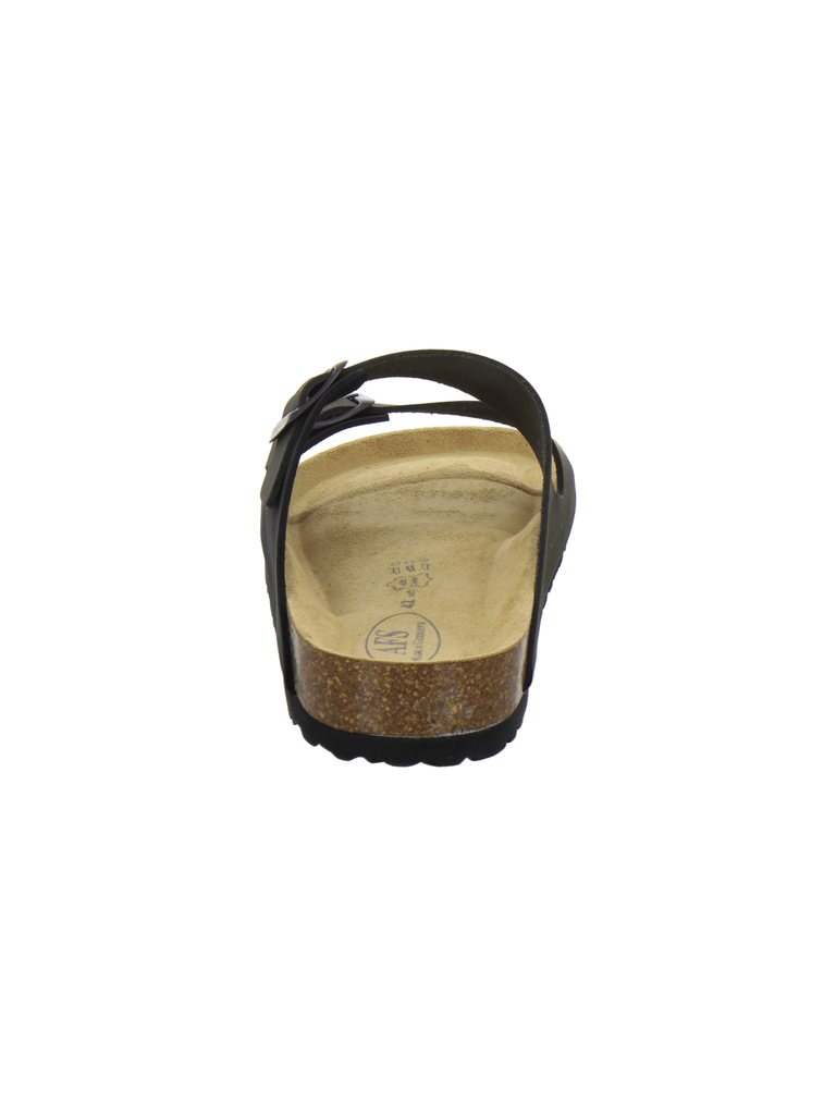 Pantoletten Herren Leder olive