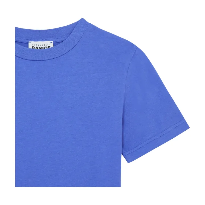 SMALLABLE BASICS T shirt Garçon Manche Courte Coton Bio | Bleu azur
