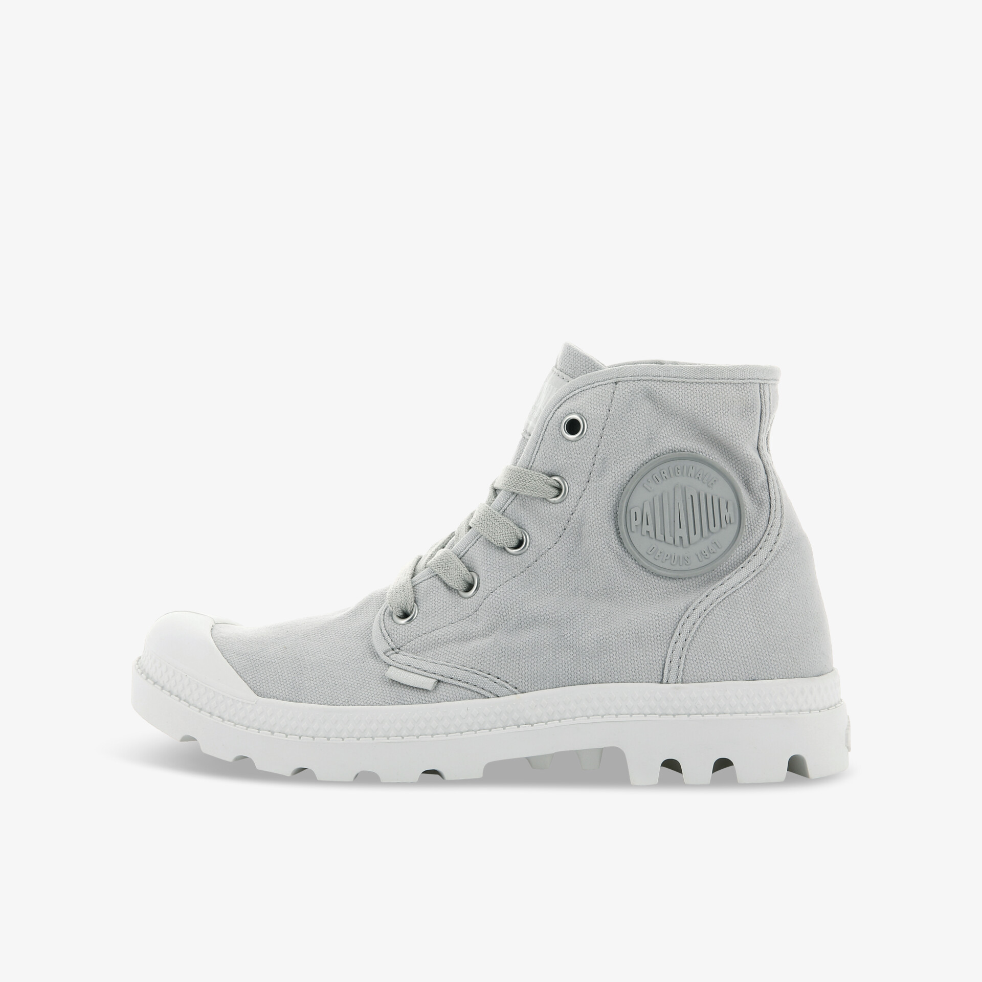 PALLADIUM WOMENS PAMPA HI Damen Leinenschuhe grau