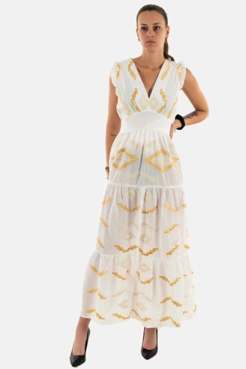 robe goa cindy long off off white