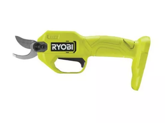 RYOBI ONE+ Secateur sans fil 18V - lames Bypass chromees en acier carbone japonais SK5 - coupe 25 mm -sans batterie ni chargeur