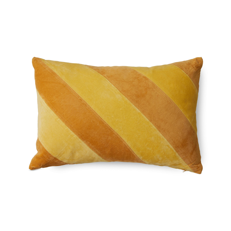 HKliving Striped Velvet kussen 60x40 September