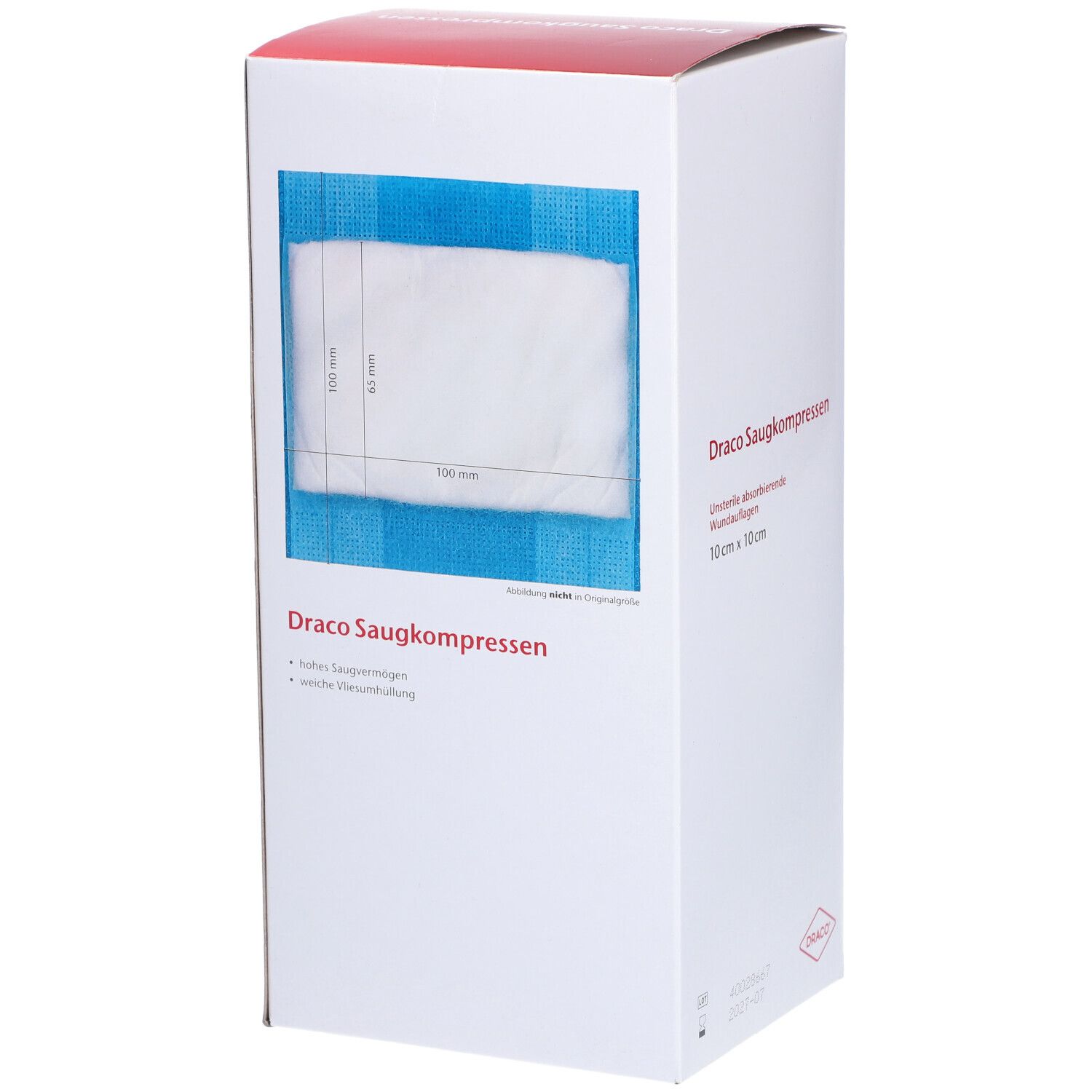 Draco Saugkompressen 10 x 10 cm unsteril