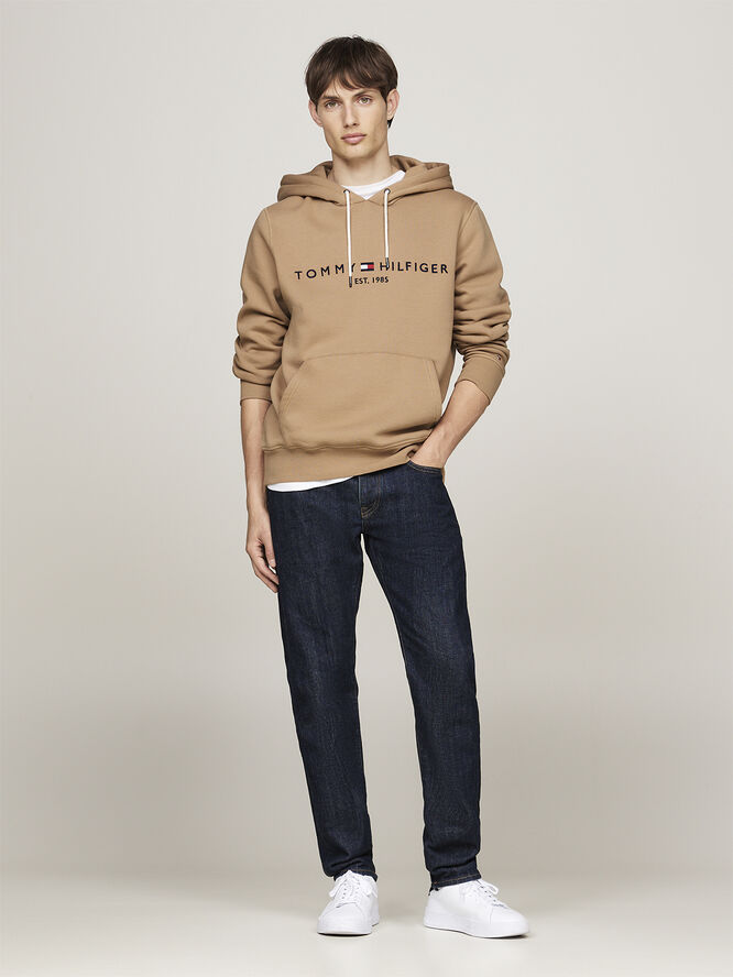 Tommy Hilfiger TOMMY LOGO HOODY Safari canvas