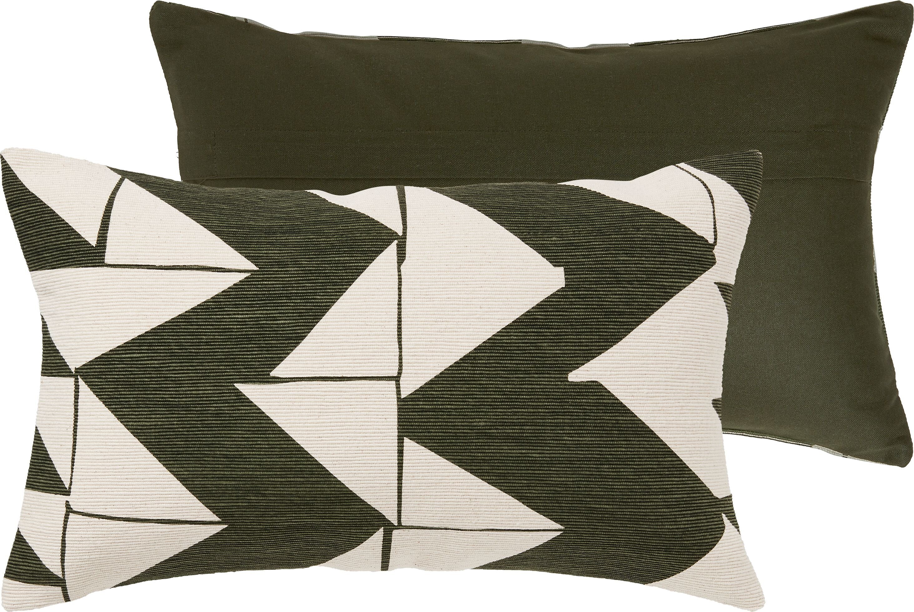 GABRIO Zierkissen - Grün / B: 30.0 cm x H: 50.0 cm