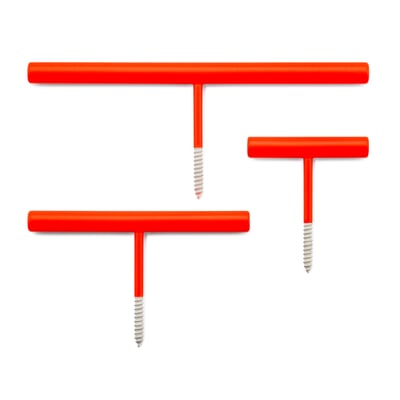 Haken-Set Line Hook, RAL 3024 Leuchtrot