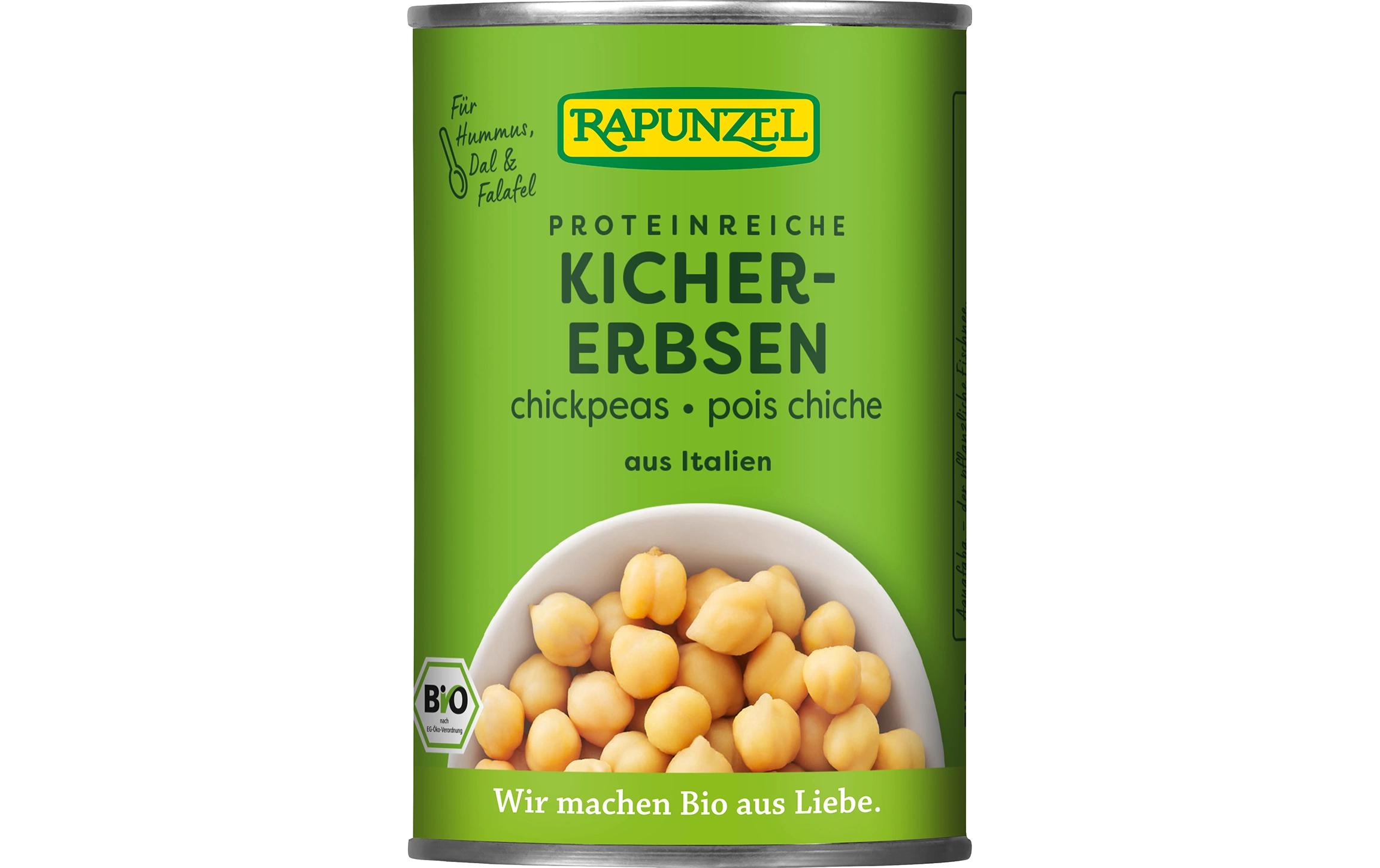 Bio Kichererbsen fertig gekocht 400 gFixfertig gekochte Kichererbsen
