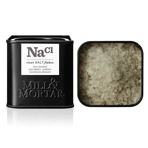 Mill & Mortar Røgsalt i Flager Egetræsrøget - 80 g.