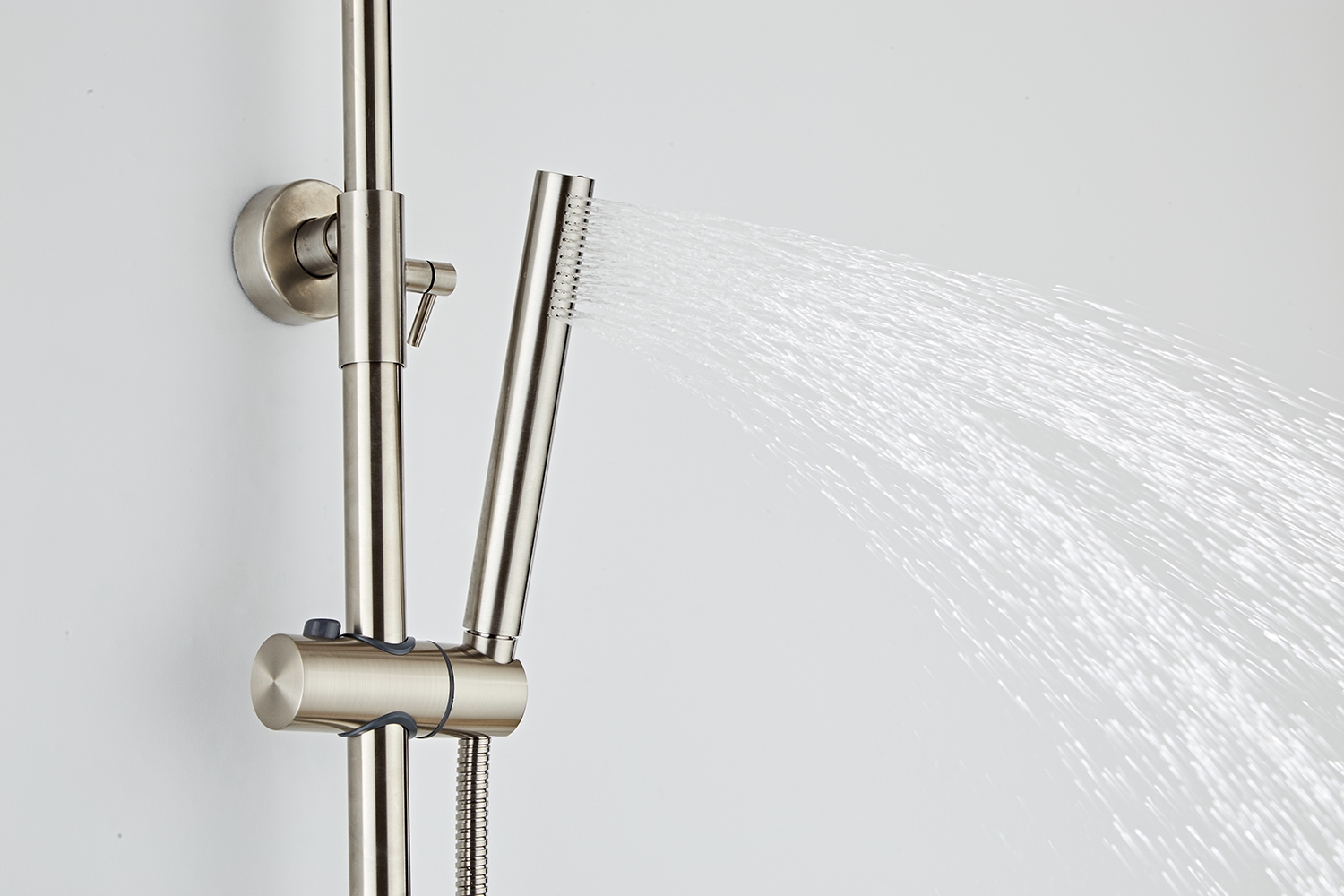 Saniclear Exclusive volledig 304 RVS regendouche opbouw 20cm met staafhanddouche
