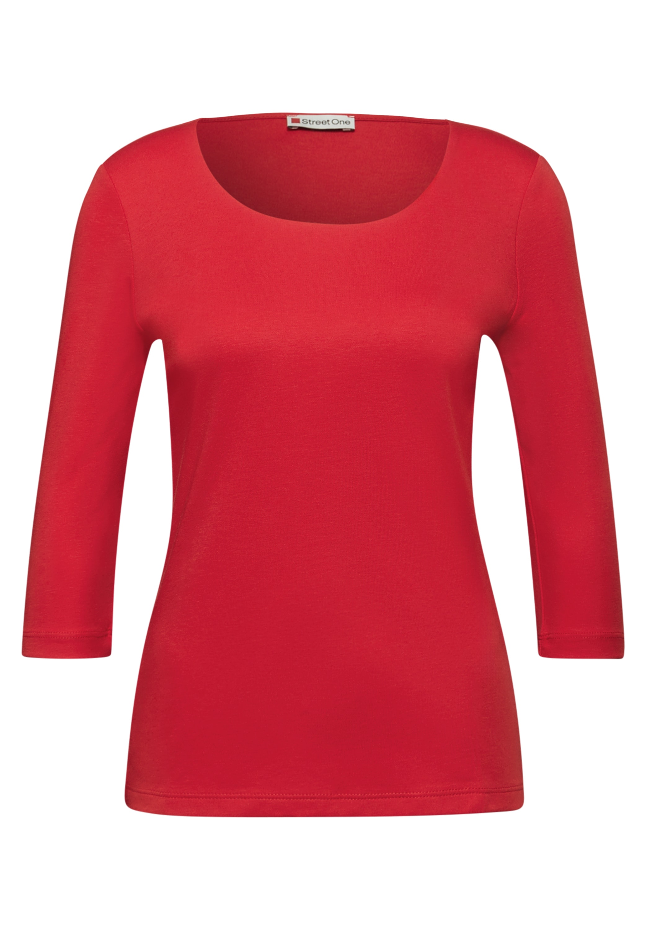 STREET ONE 3/4-Arm-Shirt »Style Pania«, im Basic-Style, mit Rundhals