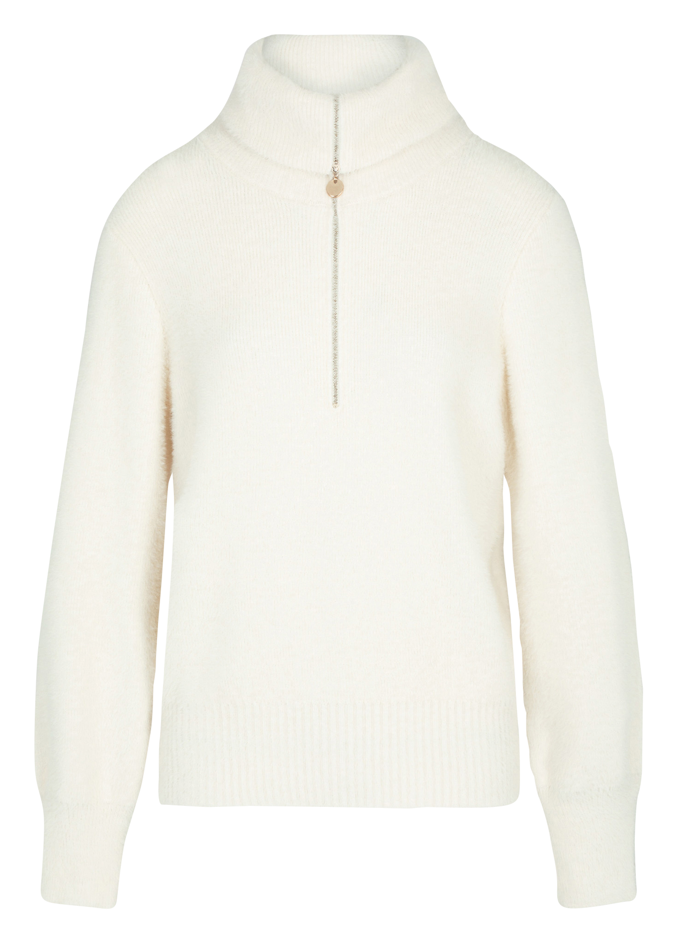 MNOVI - Pull col à revers | Beige