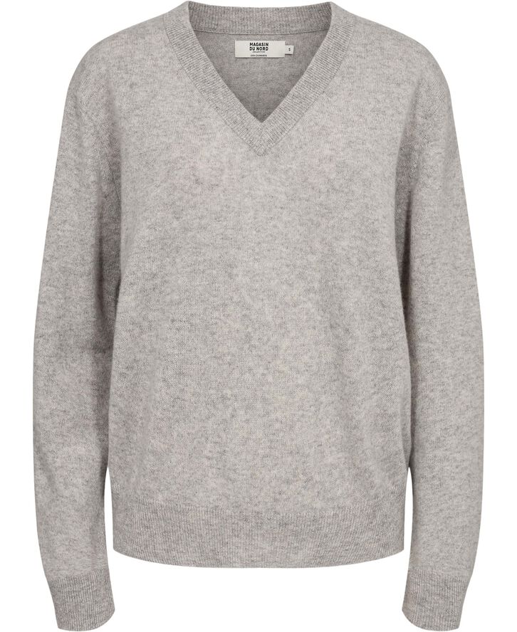 Magasin du Nord Collection Mabel 10 - 100% Cashmere Light grey melange