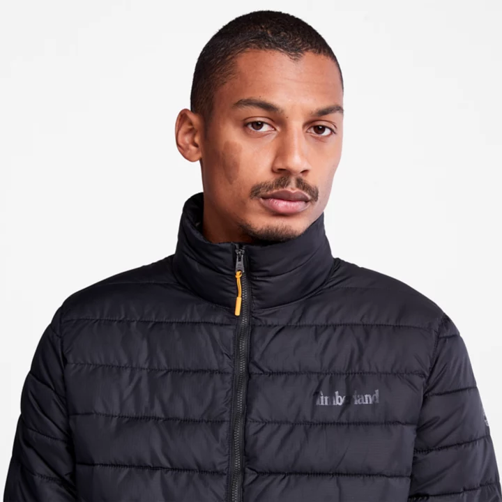 Jaqueta acolchoada Axis Peak masculina na cor preta.