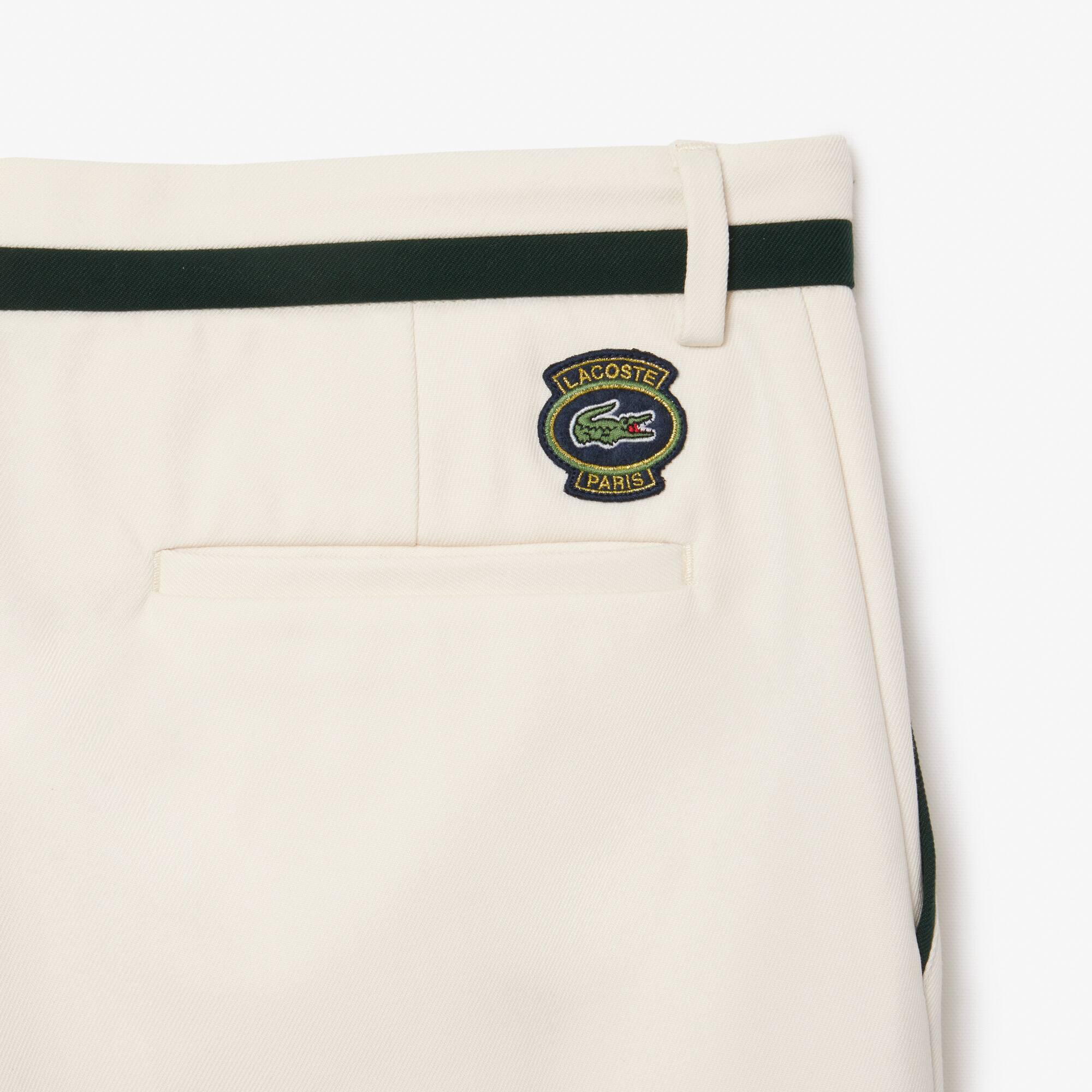 Anzughose mit Aufnäher aus Polyviskose Hosen & Shorts - Weiss - Lacoste - Herren