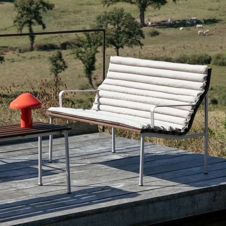 HAY - Traverse Quilted Auflage für Lounge Outdoor Bank, beige sand