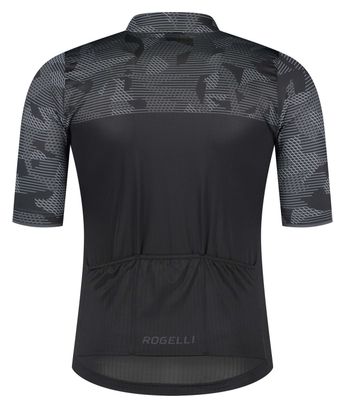 Maillot Manches Courtes Velo Rogelli Camo - Homme - Bleu/Gris