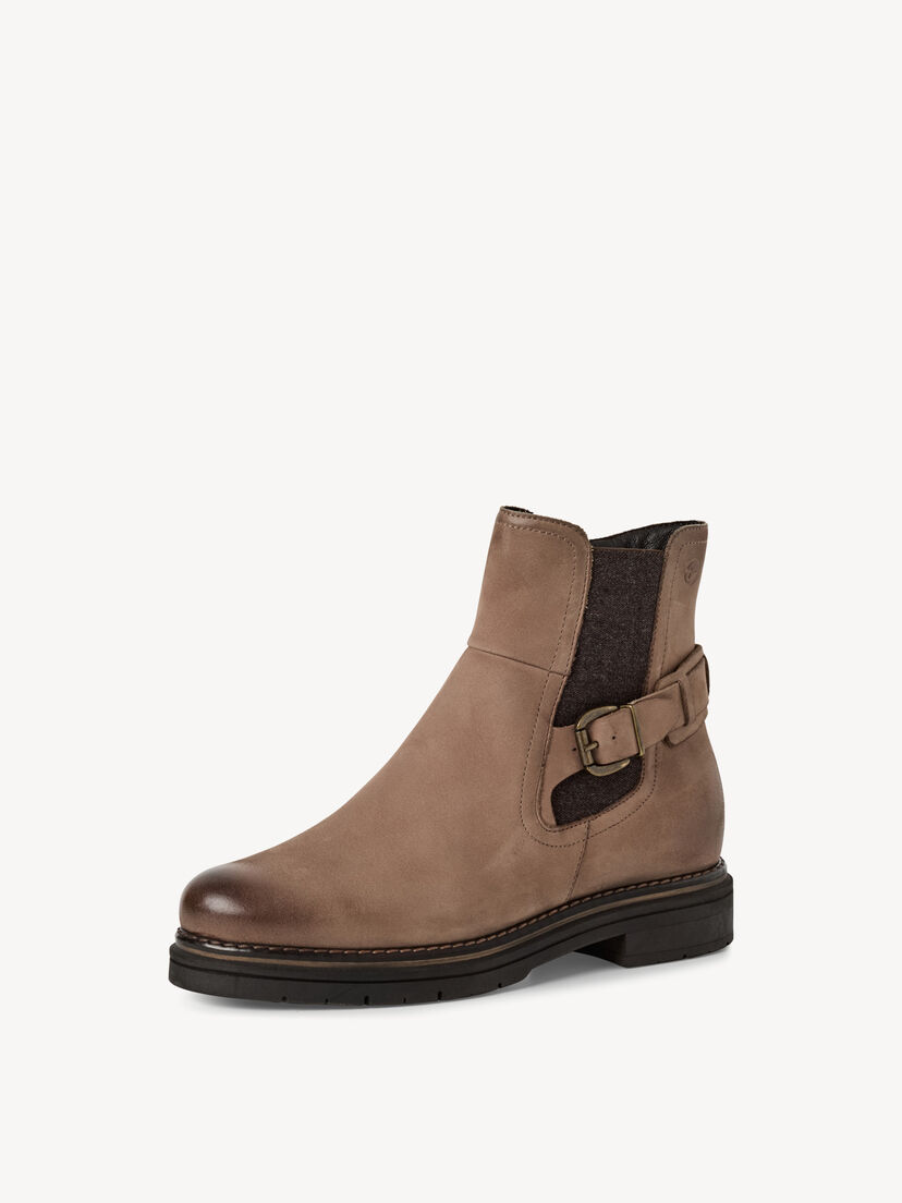 Leren Chelseaboot - beige