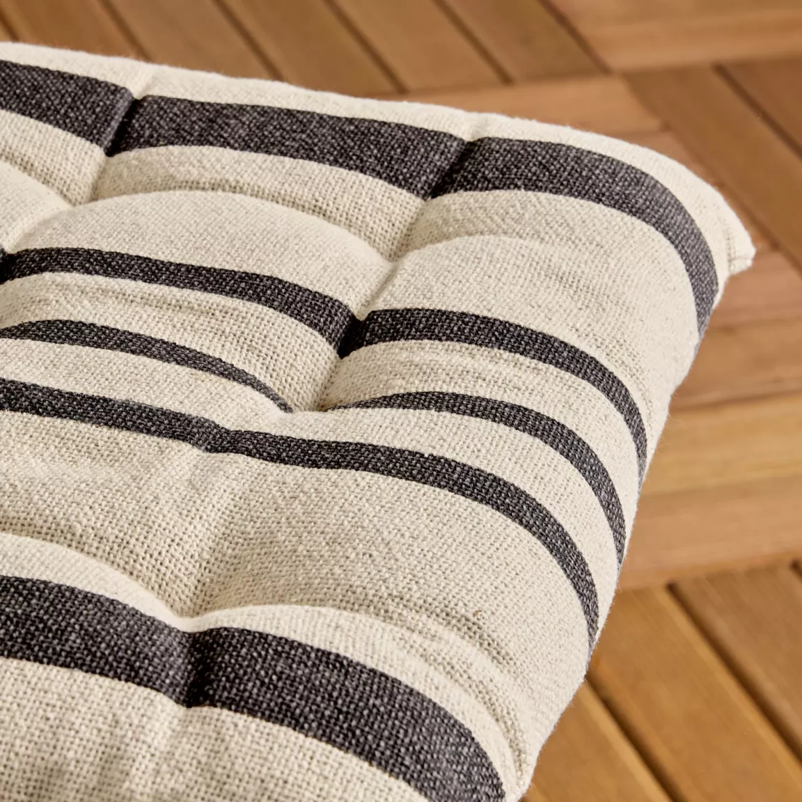 Coussin de chaise extérieur carré (38 x 38 cm) Nautira Gris ardoise