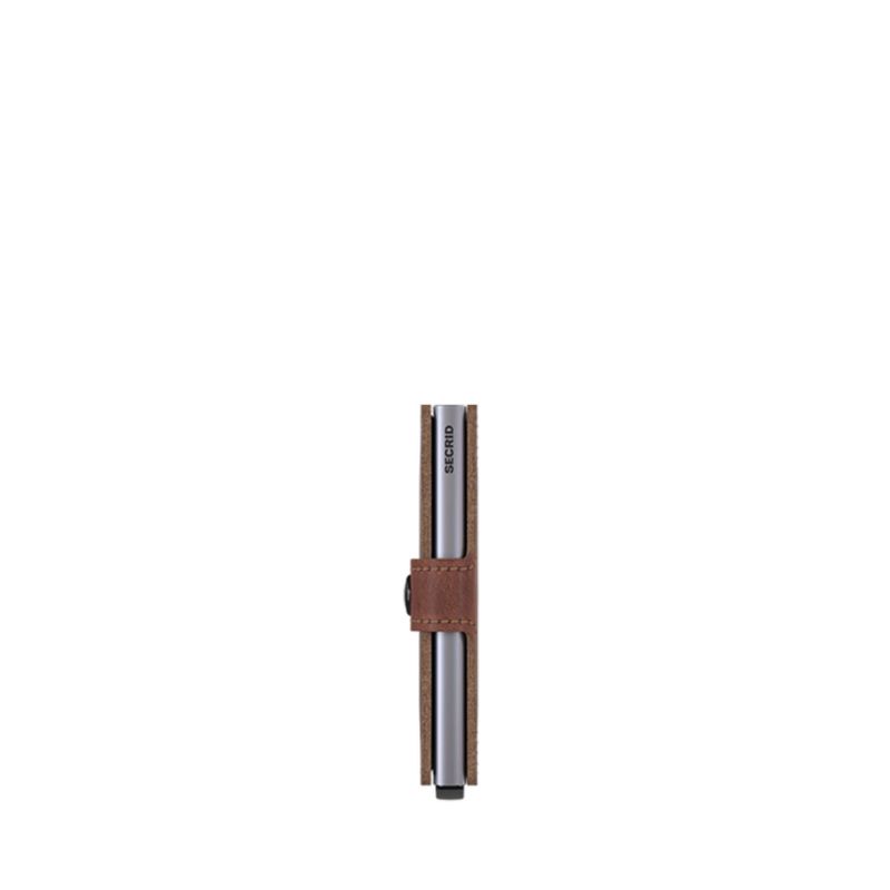 Porte-cartes Miniwallet Vintage anti-RFID 10.2 cm Brown