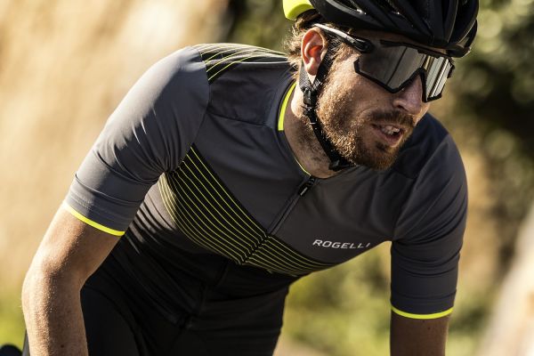Rogelli Spike Cykeltrøje, Black/Fluor/Grey