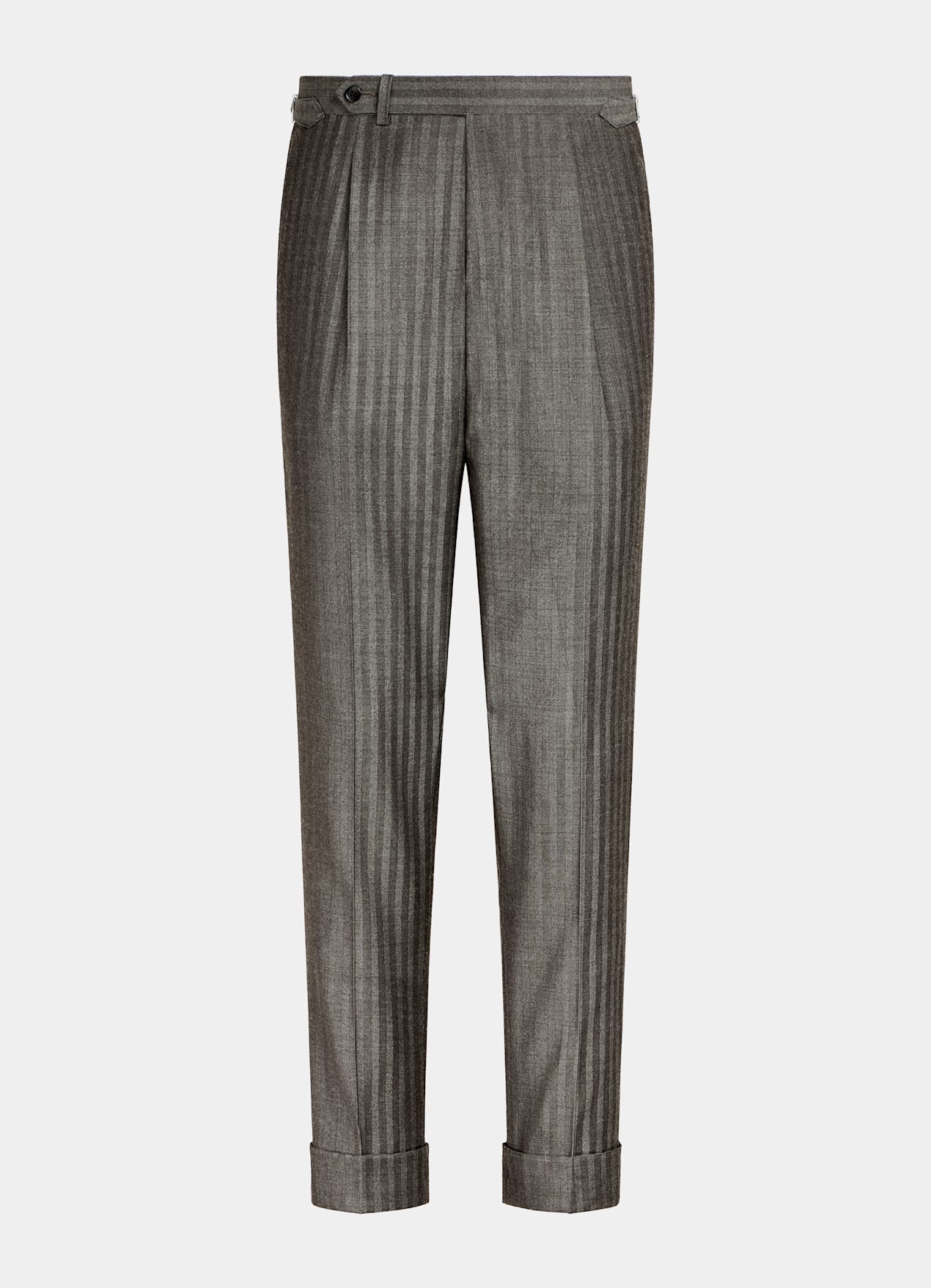 Costume Havana coupe Tailored taupe à chevrons