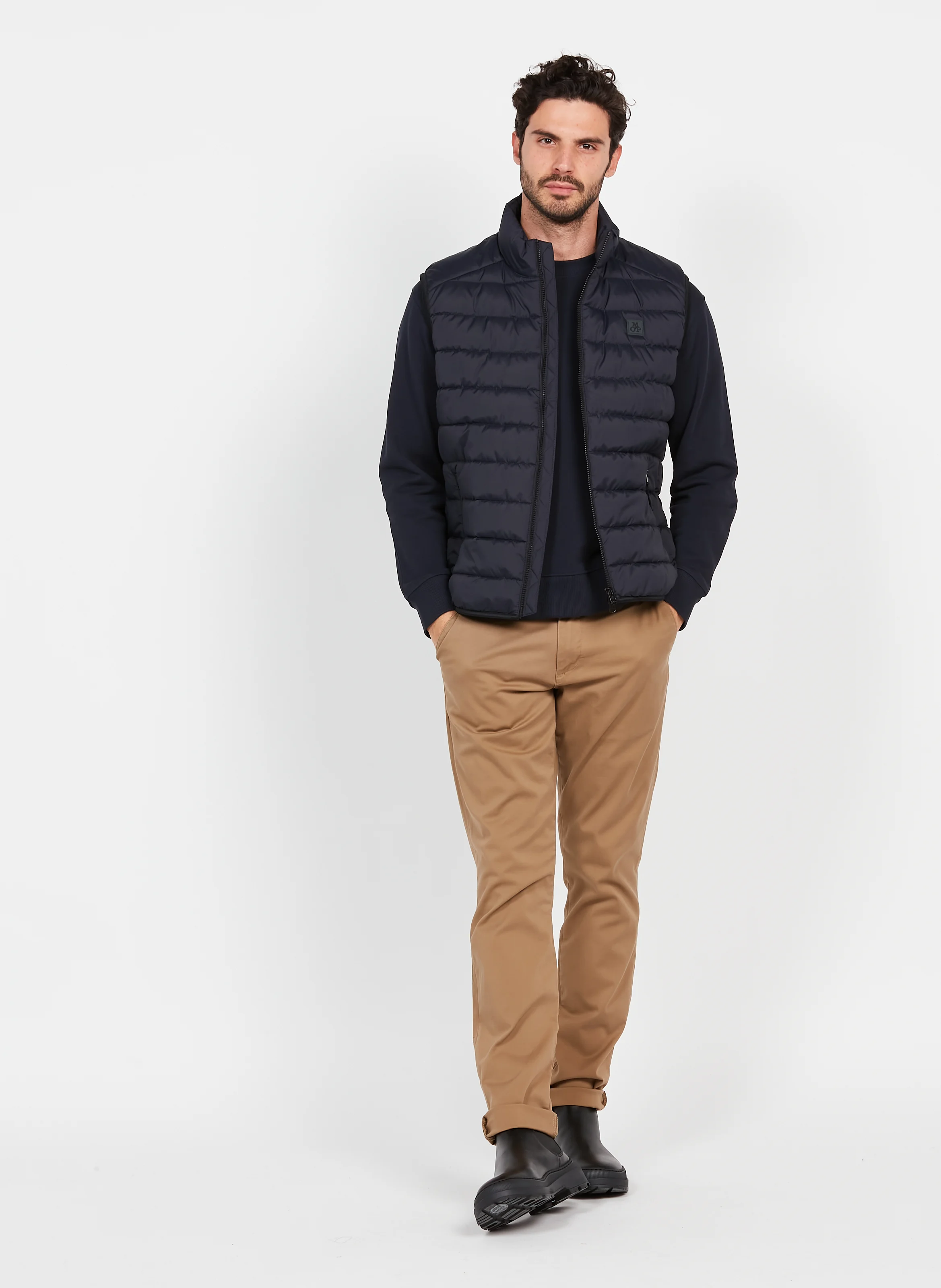 Doudoune sans manches en polyester recyclé | Bleu