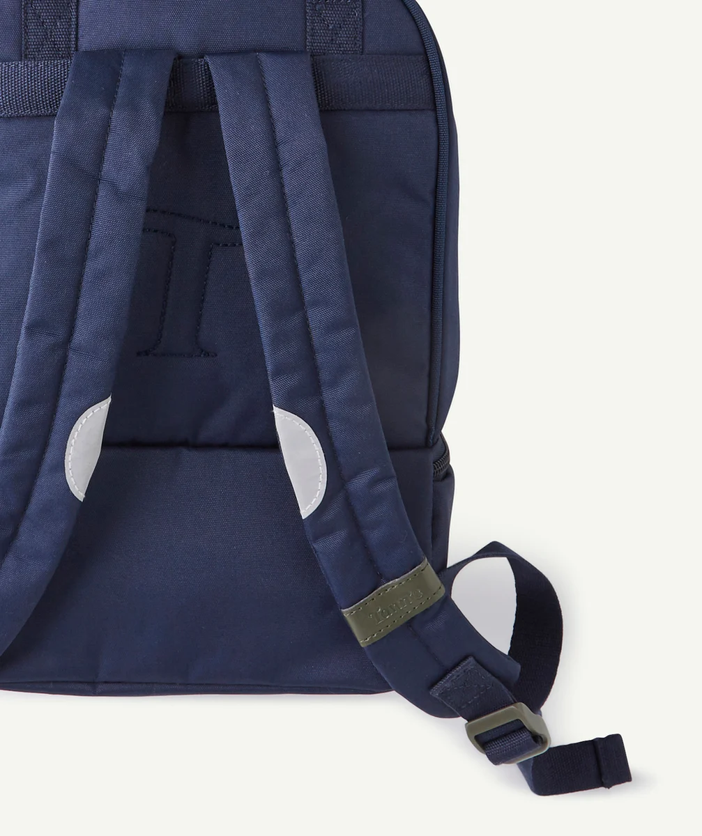 TANN'SLE SAC À DOS BLEU AVEC COMPARTIMENT ISOTHERME ET PATCHS