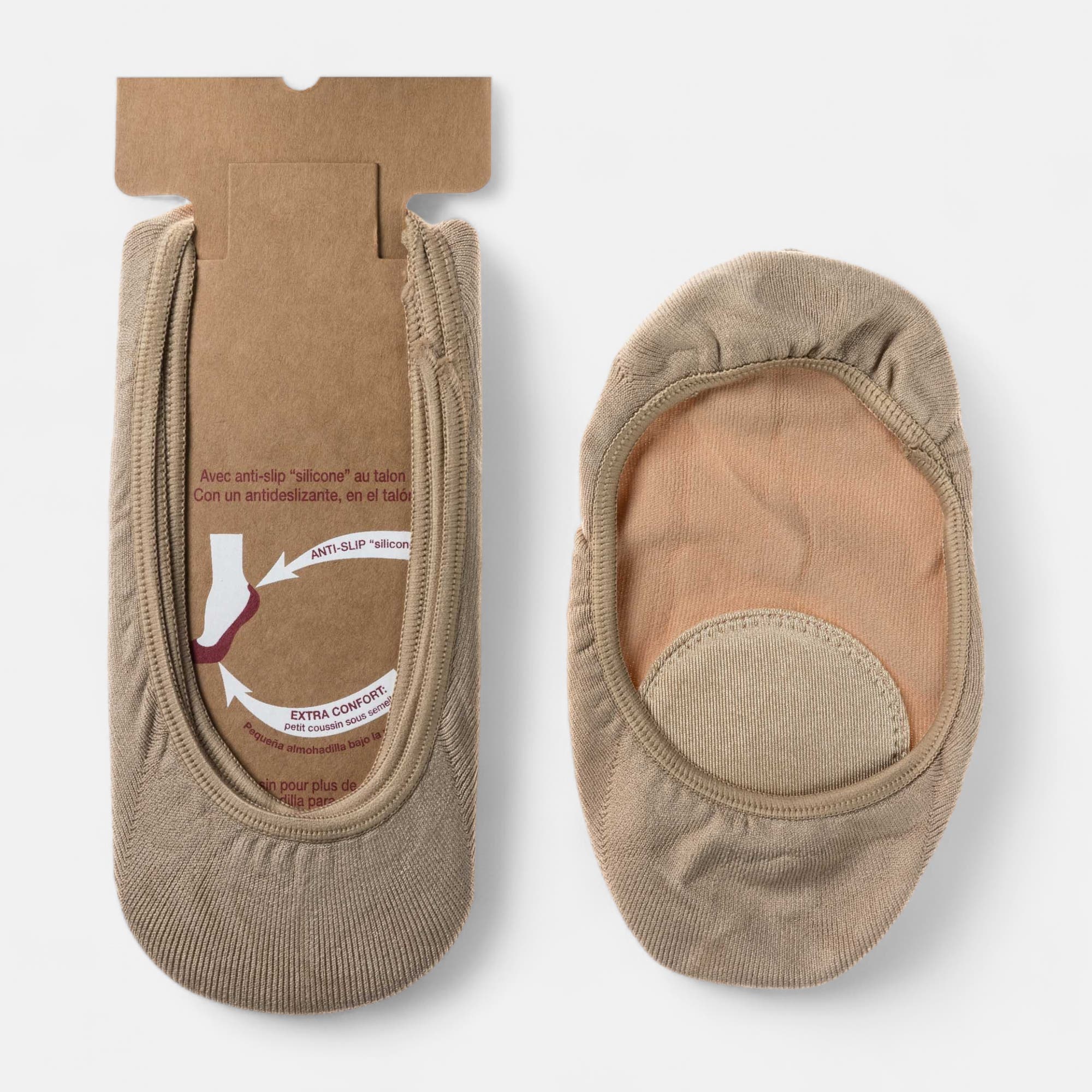 Mi-bas Femme beige