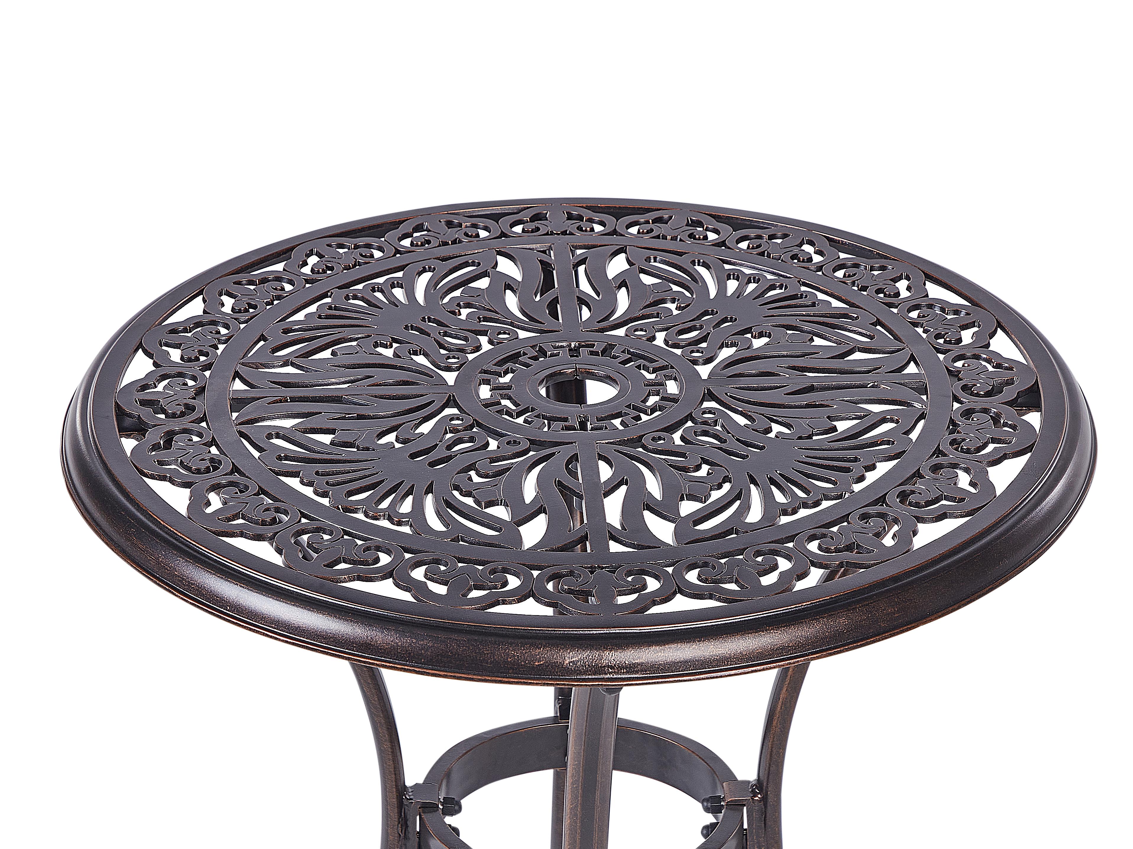 Bistrotafel ANDALO 68 cm 68 cm Metaal Bruin