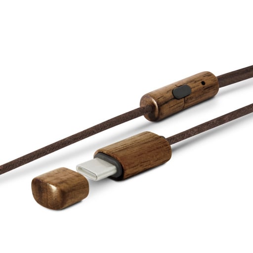 Sistema auricular de energia Eco Walnut Wood