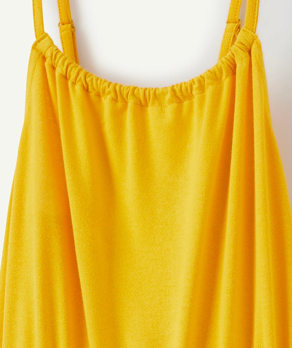 LA COMBISHORT JAUNE À BRETELLES FILLE