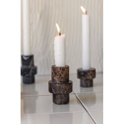 Mette Ditmer Marble Lysestage, Brun