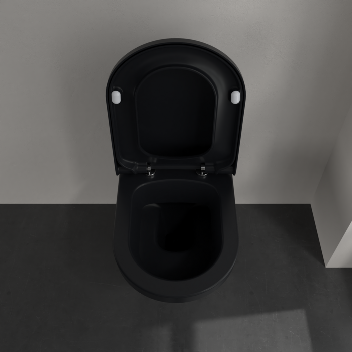 Villeroy & Boch Hommage hangend toilet CeramicPlus zwart mat