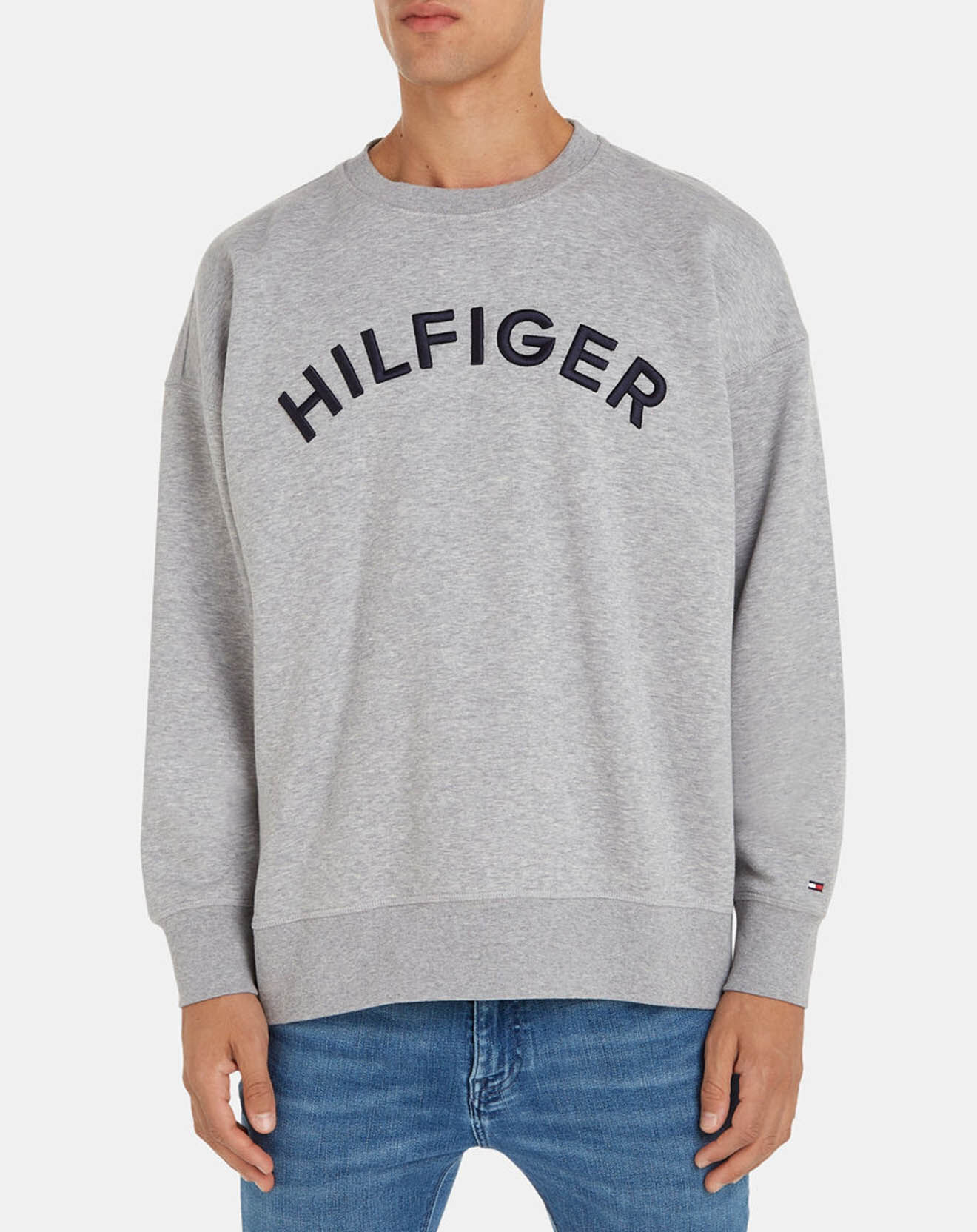 Tommy Hilfiger Sweat Arched gris clair