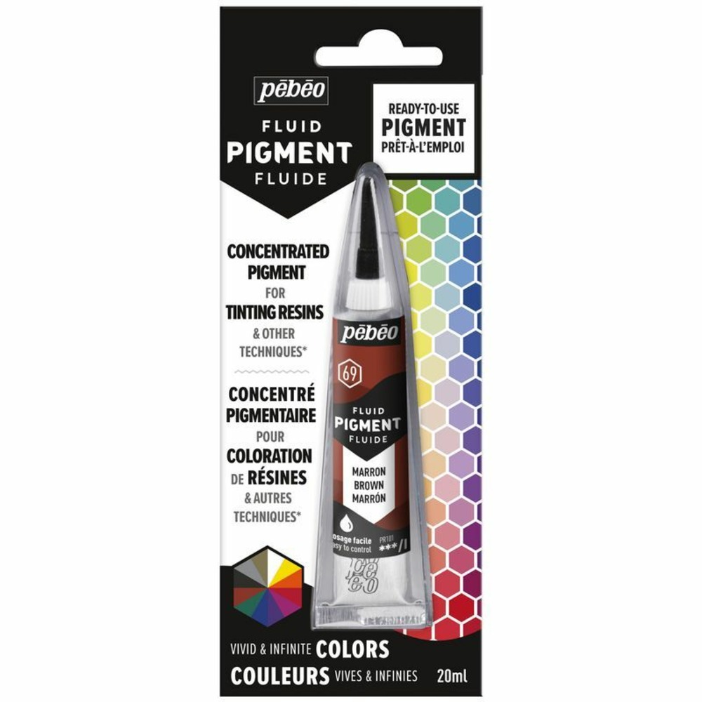 Colorant pigmenté pour résine - marron - 20 ml