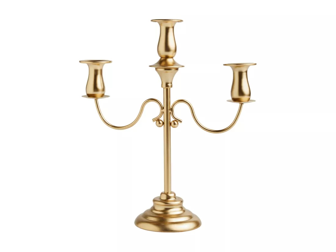 Bougeoir Noa Or Moyen 34.5 x 11 x 29