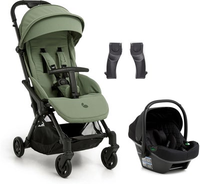Beemoo Easy Fly Lux 4 Trille inkl Route i-Size Babybilstol, Sea Green/Black Stone