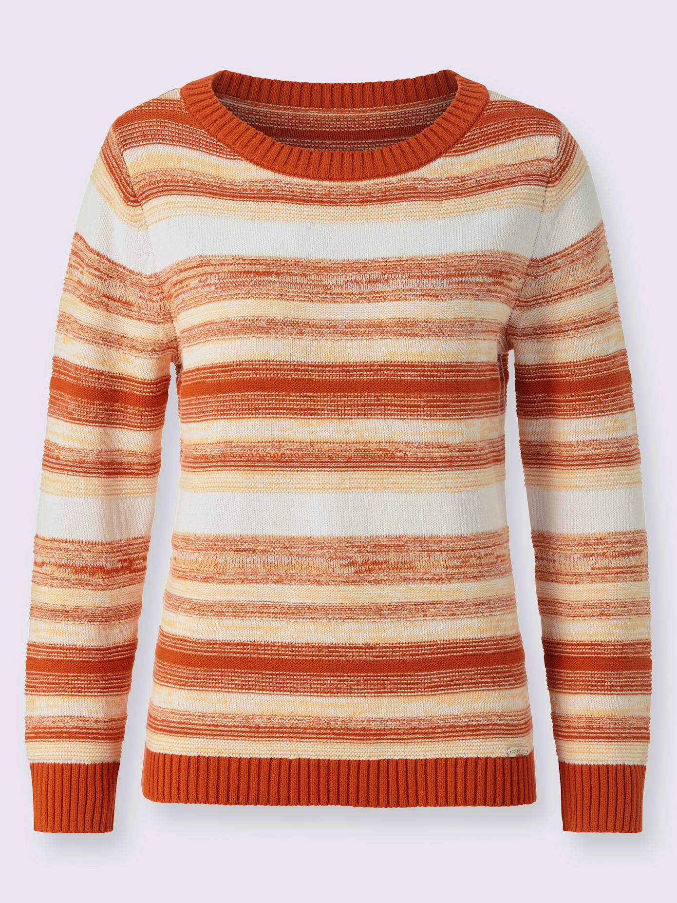 Pull à rayures pur coton