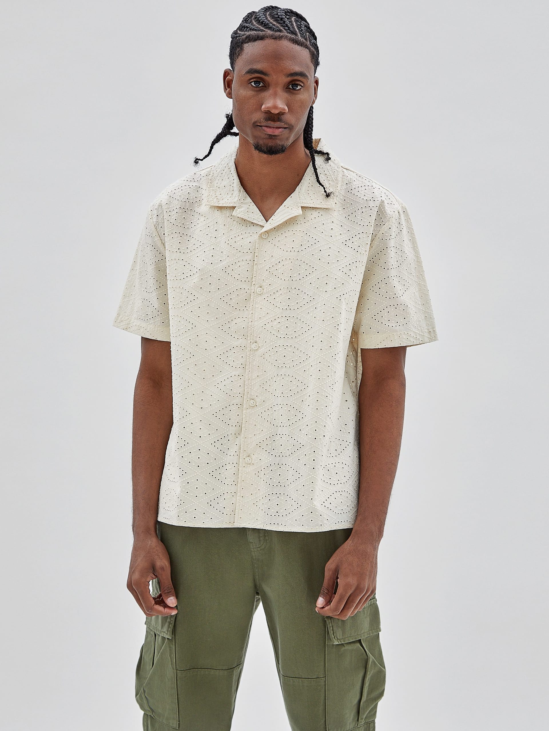 Camisa com detalhes em ilhós GUESS Originals