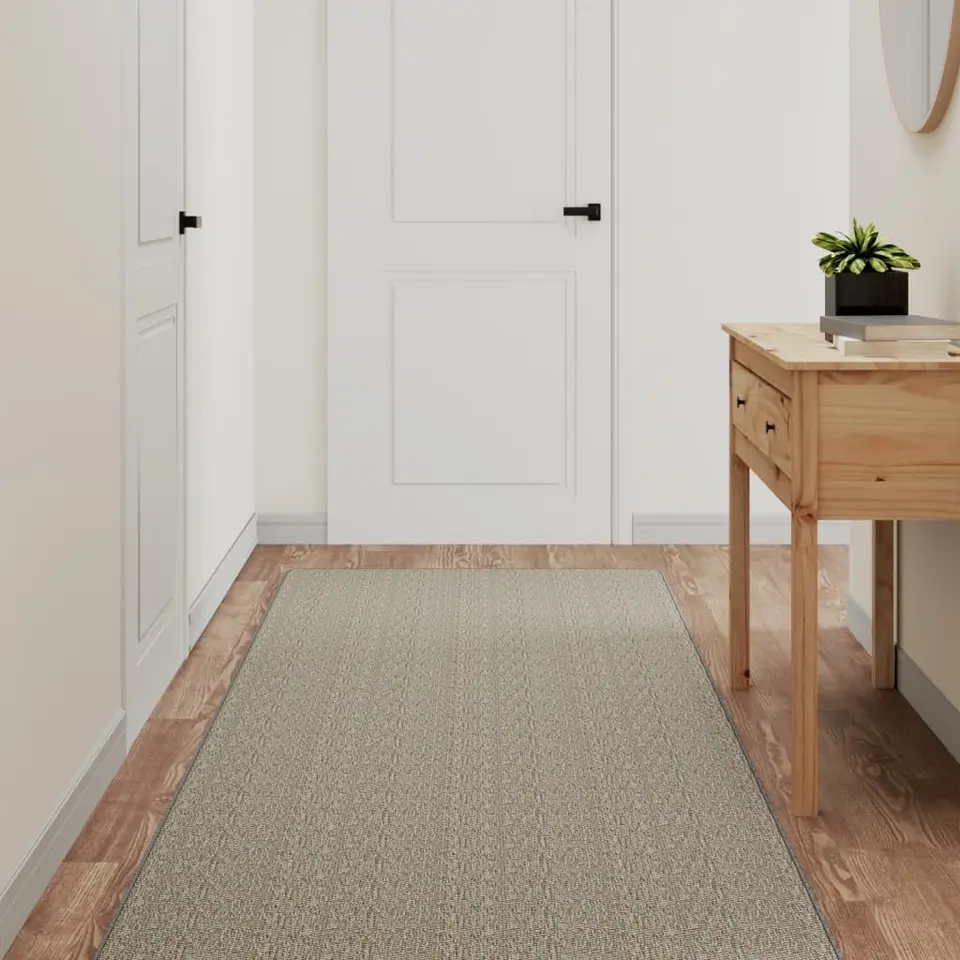 vidaXL - Tapijtloper - Zilver - Stof - 80 x 300 cm