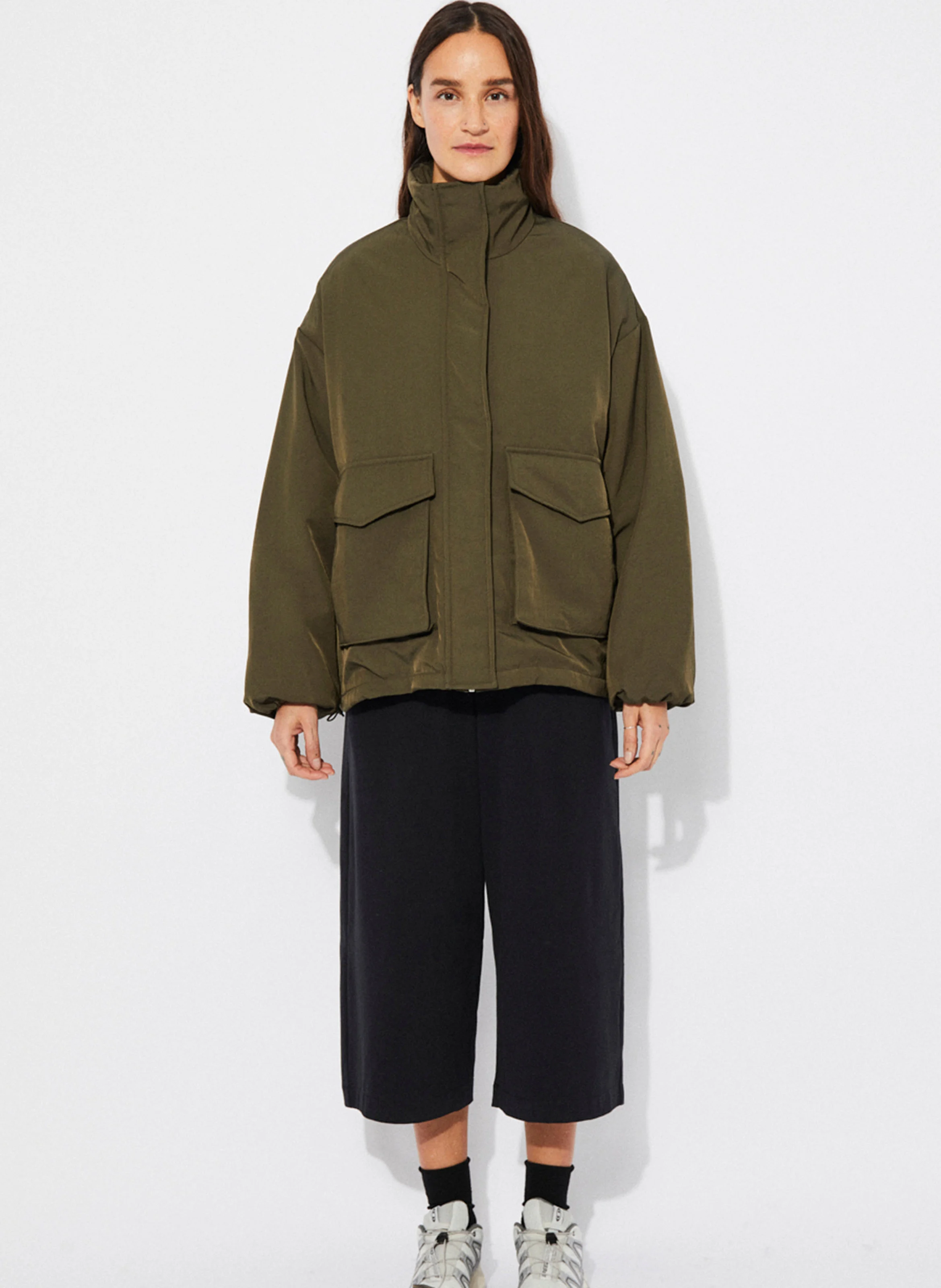 HARDIN - Blouson oversize en fibres recyclées | Vert