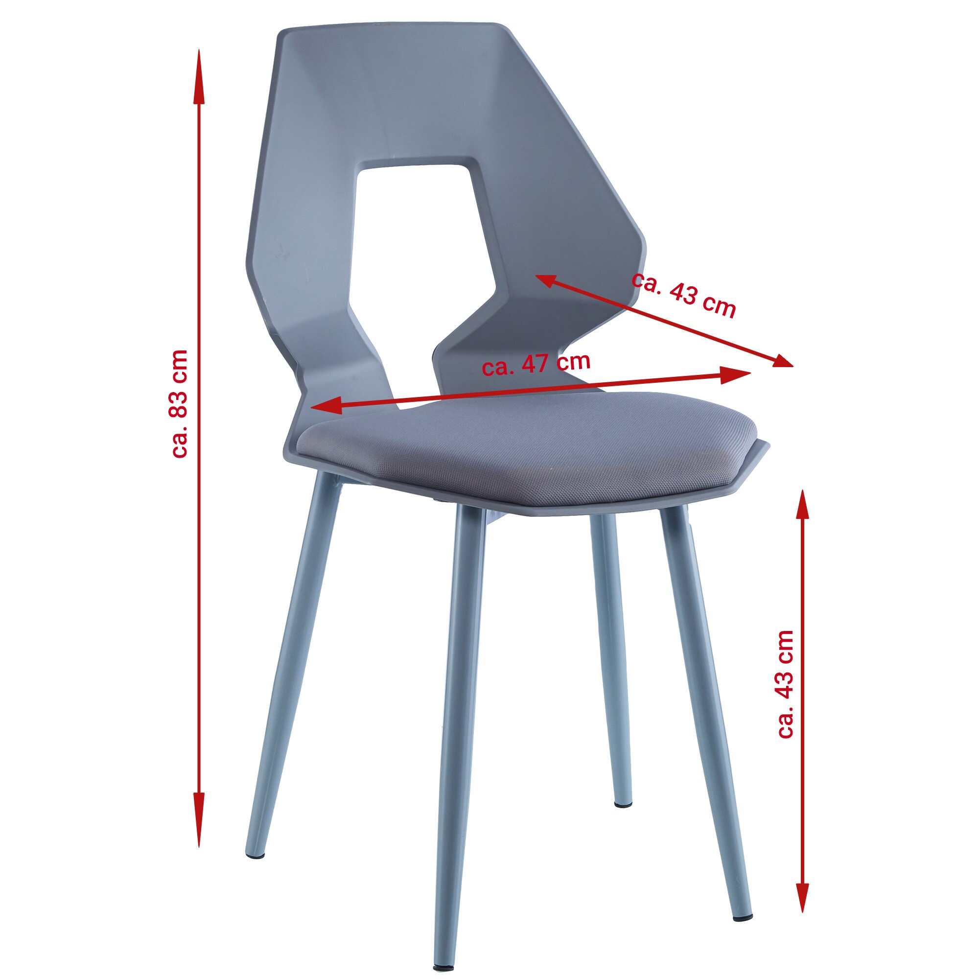 2er 4er Set Design Stühle Esszimmerstühle Küchenstühle Wohnzimmerstuhl Bürostuhl Kunststoff