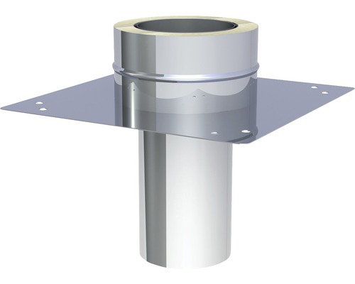 Jeremias DW-FU grondplaat voor schoorsteenverlenging, rond, Ø130mm